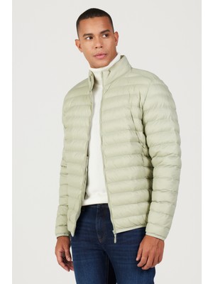 Standart Fit Normal Kesim Dik Yaka Mont