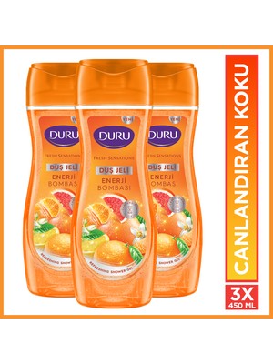 Duru Fresh Sensations Enerji Bombası Duş Jeli 3x450 Ml