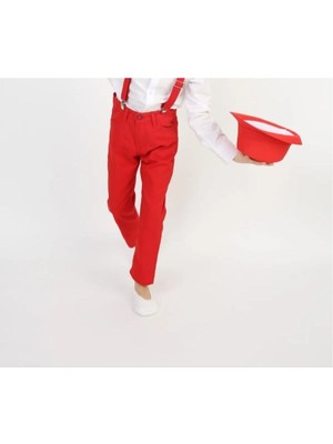 Erkek Çocuk  23 Nisan 29 Ekim 10 Kasım Gösteri Cepli Keten Pantolon