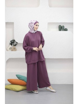 5722 - 2 Iplik Oversize Rahat-Şık-Salaş Kadın Takımı