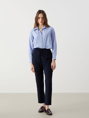 Lc Waikiki Yeni Sezon Beli Lastikli Havuc Kesim Kadin Pantolon - S5G158Z8