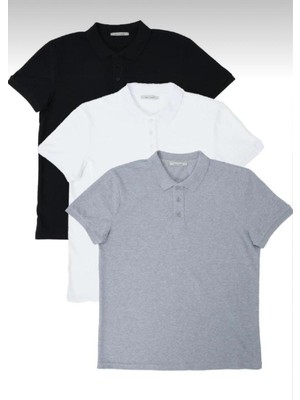 Polo Yaka 3'lü T-Shirt