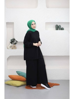 5722 - 2 Iplik Oversize Rahat-Şık-Salaş Kadın Takımı