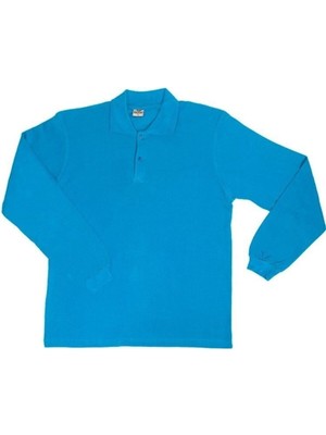 Papatya Baby Kids Ümitteks Iş ve Okul Kıyafetleri Unısex Penye Polo Yaka Uzun Kollu Kırmızı Tişört Çocuk/yetişkin