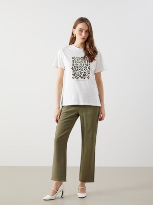 Lc Waikiki Yeni Sezon Beli Lastikli Havuc Kesim Kadin Pantolon - S5G158Z8