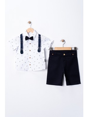 Erkek Bebek&çocuk Yazlık Salopet Takım Elbise 4'lü Set