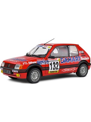 Solido 1/18 Peugeot 205 GTI 1,6L – Rallye Monte Carlo – 1986 – #132 Delecour/Pauwels