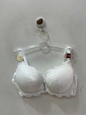 Belvü Kadın Dantel Detaylı Dolgulu Balenli Şık Beyaz Sütyen - 1112