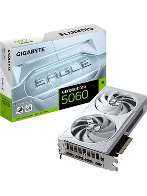 Gıgabyte Geforce Rtx 5060 Eagle Oc Ice 8g Gddr7 8gb 128BIT Dlss 4 GV-N5060EAGLEOC Ice-8gd Nvıdıa Ekran Kartı