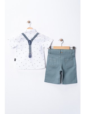 Erkek Bebek&çocuk Yazlık Salopet Takım Elbise 4'lü Set