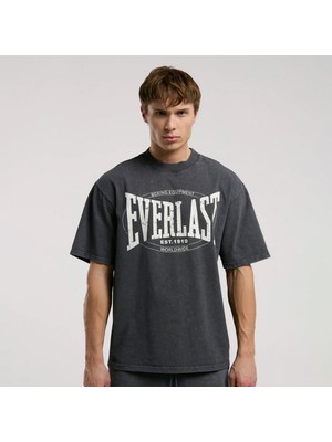 Everlast Authentic Boxing Oversize Antrasit Erkek Tişört