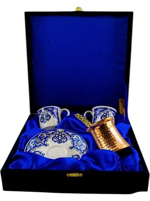 E-Meta Kütahya'dan Özel Günler Için 2 Kişilik Kahve Seti - Hediyelik Porselen Fincan Takımı