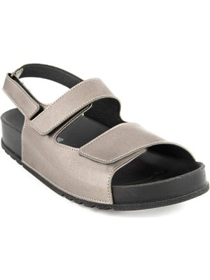 Muya Rory 33203 Anatomik Kadın Sandalet Platin