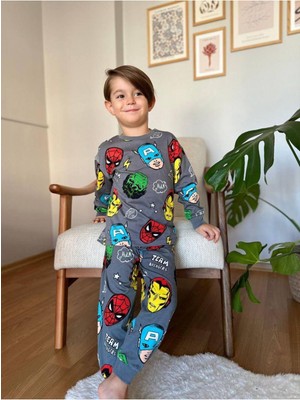 Erkek Çocuk Pamuklu Pijama Takımı