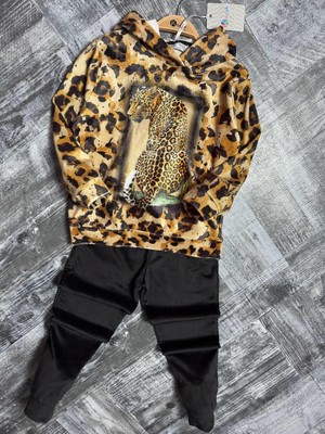 Kız Çocuk Leopar Alt Üst Takım 3-10 Yaş