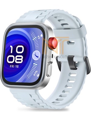 Huawei Watch Fit 4 Pro / Fit 4 / Fit 3 Uyumlu Siyah Tokalı Lansman Silikon Kordon