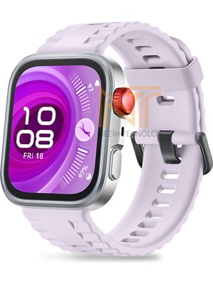 Huawei Watch Fit 4 Pro / Fit 4 / Fit 3 Uyumlu Siyah Tokalı Lansman Silikon Kordon