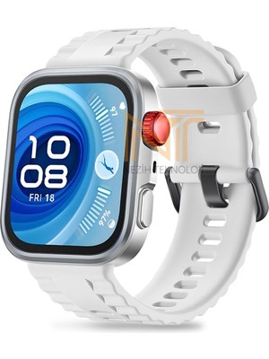 Huawei Watch Fit 4 Pro / Fit 4 / Fit 3 Uyumlu Siyah Tokalı Lansman Silikon Kordon