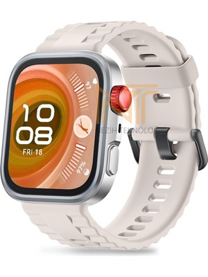 Huawei Watch Fit 4 Pro / Fit 4 / Fit 3 Uyumlu Siyah Tokalı Lansman Silikon Kordon