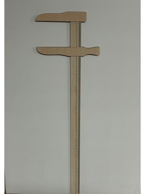 TeknoTrust Ahşap bebek boy ölçer, doğal malzeme, güvenli ve şık tasarım, TR menşei