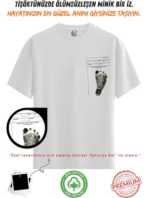 Color Luxe Kişiye Özel Karakalem Tişört | Fotoğraftan Baskı | Aile Evcil Hayvan Tasarım | %100 Pamuk Unisex Beyaz V1