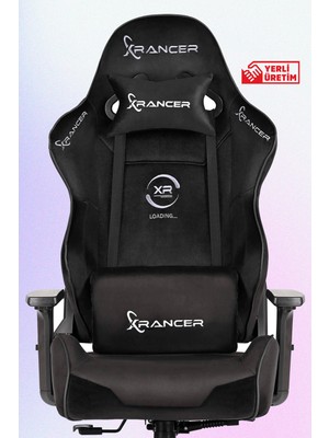 Xrancer Ares Black Oyuncu Koltuğu Full Kumaş 3D Kolçaklı Ergonomik Tasarım ile Konforlu Destek