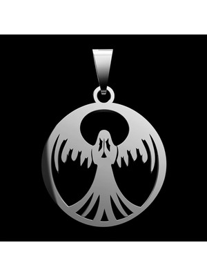TabiTela 925 Ayar gümüş kolye melek   SM5988