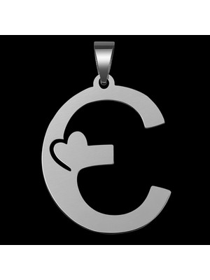 TabiTela 925 Ayar gümüş kolye Harf E   SM6033