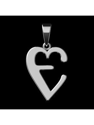 TabiTela 925 Ayar gümüş kolye Harf E   SM6037