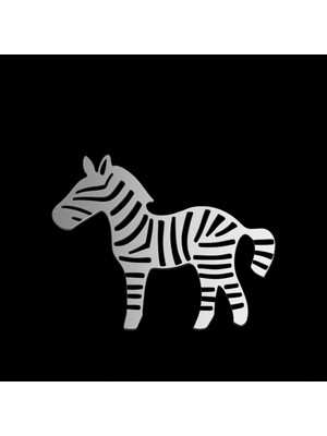 TabiTela 925 Ayar gümüş kolye zebra SM5832