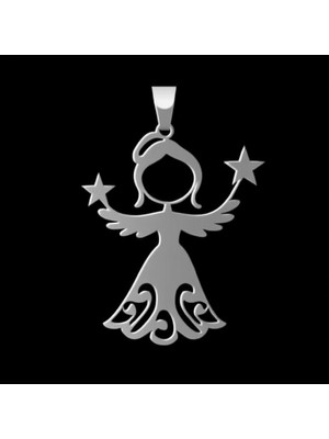 TabiTela 925 Ayar gümüş kolye melek   SM5983