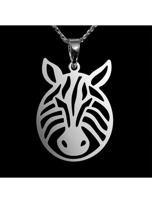 TabiTela 925 Ayar gümüş kolye zebra SM5833
