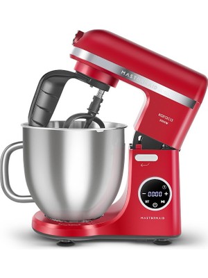 Karaca Mastermaid Chef Ultra D2000W Dijital Ekranlı Hamur Yoğurma Makinesi Imperial Red 7 L
