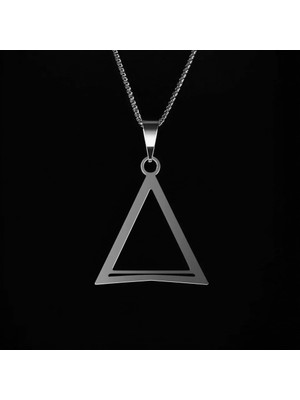 TabiTela 925 Ayar gümüş kolye üçgen   SM5784