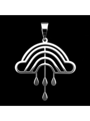 TabiTela 925 Ayar gümüş kolye bulut   SM5861