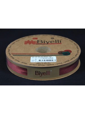 P Parla Biye Saten Katlı 059 Koyu Kiremit 2 Cm 25 Metre %100 Polyester