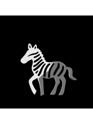 TabiTela 925 Ayar gümüş kolye zebra SM5831