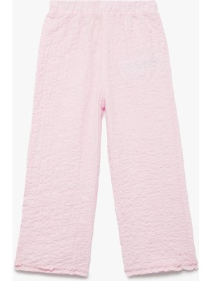 Koton Pamuklu Yumuşak Dokulu Fırfırlı Geniş Paça Pantolon