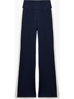 Koton Ispanyol Paça Interlok Beli Katlı Dar Kesim Spor Tayt