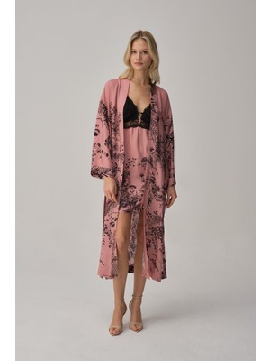 Pierre Cardin Vegan Ipek Saten Dörtlü Gelin Çeyiz Takımı - LX.25244 Rose