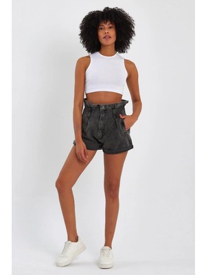 Alexandergardı Özel Koleksiyon Bağlamalı Denim Şort (4013K)