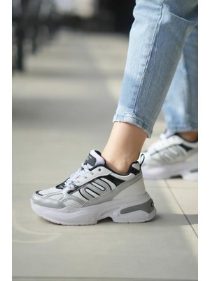 Papuçcity Slzr 03290 Kadın Yüksek Taban Günlük Spor Ayakkabı