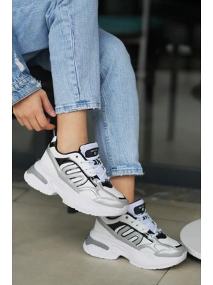 Papuçcity Slzr 03290 Kadın Yüksek Taban Günlük Spor Ayakkabı