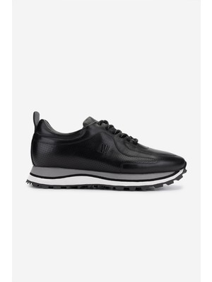 Valmenti Erkek Hakiki Deri Siyah Deri Sneakers & Spor Ayakkabı 383 VAL-4516 Erk Ayk Y25 Sıyah Dr