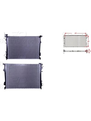 Su Radyatörü Brazing At 635X485X16 - 25310-3K240 Wisco - Hyundai sonata 2.4 06 ve Sonrası Uyumlu
