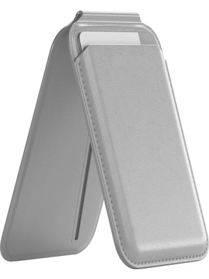 Buff iPhone Walletmag 2.0 Stant Manyetik Deri Cüzdan Gray
