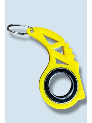 Keyrambit Rulmanlı Sarı Dönen Anahtarlık – 1 Adet