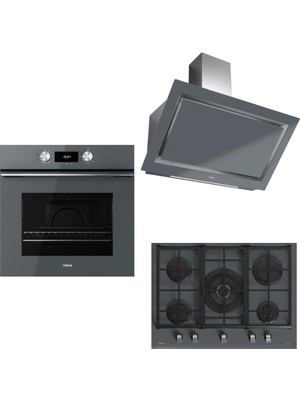 Teka Urban 70 Gri Ankastre Set ( Gzc 75330 Xbc St - Hlb 8400 St- Dlv 98660 St Tos)