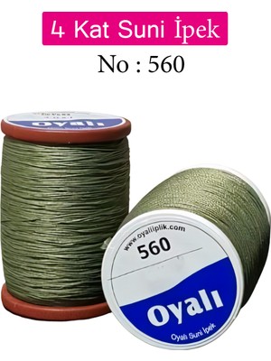 Oyalı 4 Kat Suni Ipek Iplik Iğne Oyası Boncuk Ipi Tığ Oyası NO:560