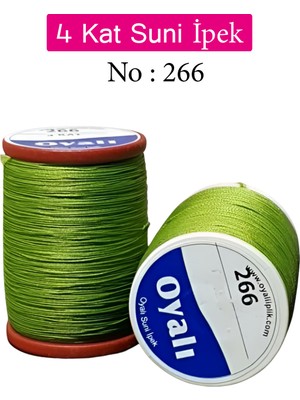 Oyalı 4 Kat Suni Ipek Iplik Iğne Oyası Boncuk Ipi Tığ Oyası NO:266